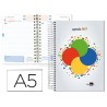 AGENDA ESCOLAR LIDERPAPEL 16-17 COLLEGE BASIC DIN-A5 BILING E UN DIA PAGINA ESPIRAL TAPA EXTRADURA