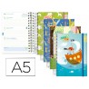 AGENDA ESCOLAR LIDERPAPEL 16-17 FANTASIA DIN-A5 BILING E 70 HOJAS SMALL&FUN TAPA FORRADA