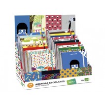AGENDA ESCOLAR LIDERPAPEL 16-17 FANTASIA DIN -A5 -EXPOSITOR DE 24 UNIDADES SURTIDAS