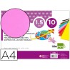 GOMA EVA LIDERPAPEL DIN A4 60G/M2 ESPESOR 1,5MM ROSA PAQUETE DE 10 HOJAS