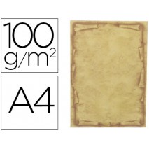 PAPEL PERGAMINO LIDERPAPEL DIN A4 ORLA PAPIRO 100 G/M2 PAQUETE DE 12 HOJAS