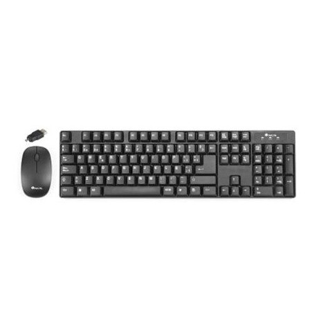 SET TECLADO + RATON NGS GROOVE INALAMBRICO 1200 DPI NANO RECEPTOR USB 2,4 GHZ CONECTOR OTG