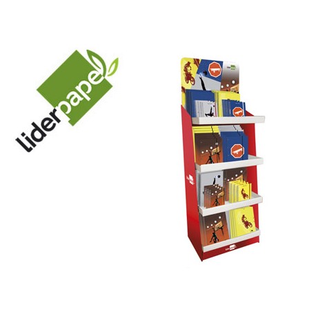 EXPOSITOR FANTASIA LIDERPAPEL COLECCION SPORT STARS 80 UNIDADES SURTIDAS 2016 57X40X130 CM