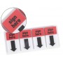BANDERITAS SEPARADORAS Q-CONNECT FIRME AQUI CON FLECHA NEGRA CON 50 HOJAS BLISTER DE 4 UNIDADES