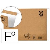 CARPETA COLGANTE GIO FOLIO VISOR SUPERIOR CORTO CRISTAL KRAFT BICOLOR ECO LOMO 30 MM